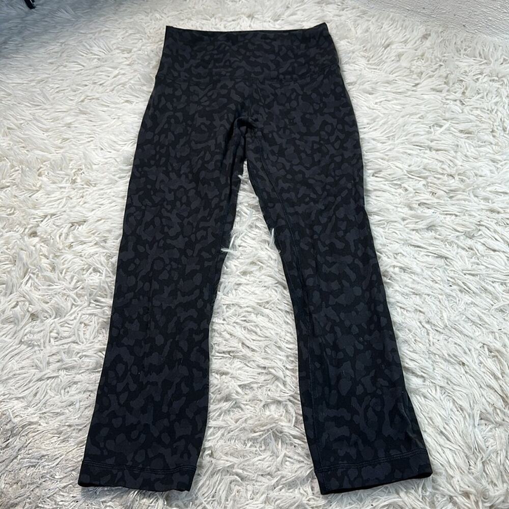 Lululemon Align Crop *21" Formation Camo Deep Coal Multi